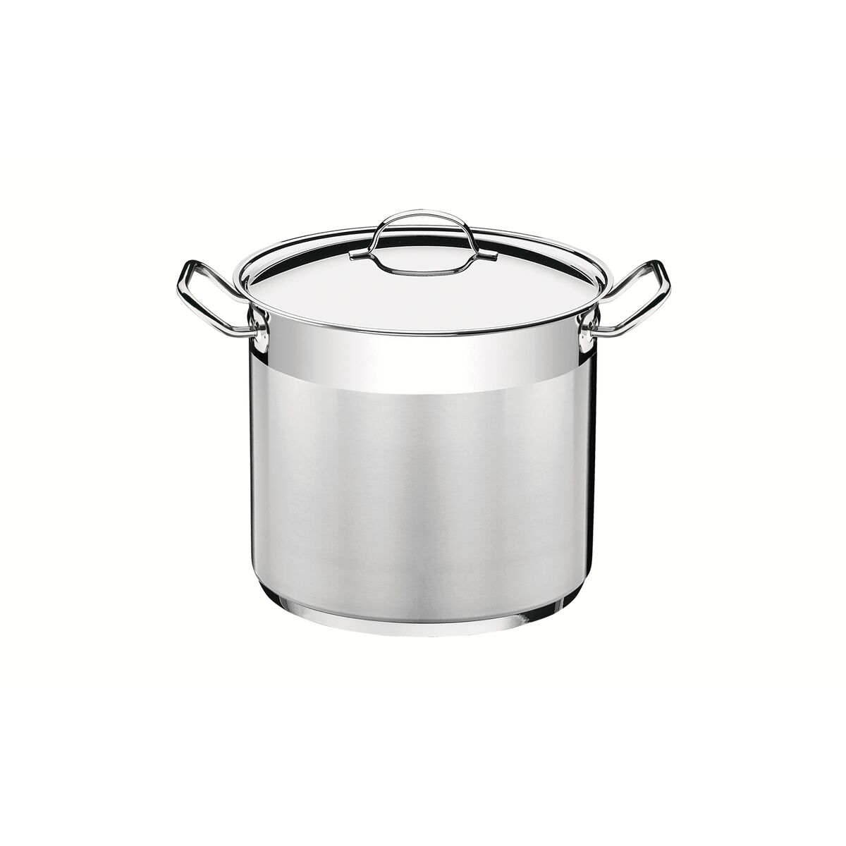 Tramontina Professional 20 cm 5.7 L stainless steel stock pot with lid, tri-ply base and handles
