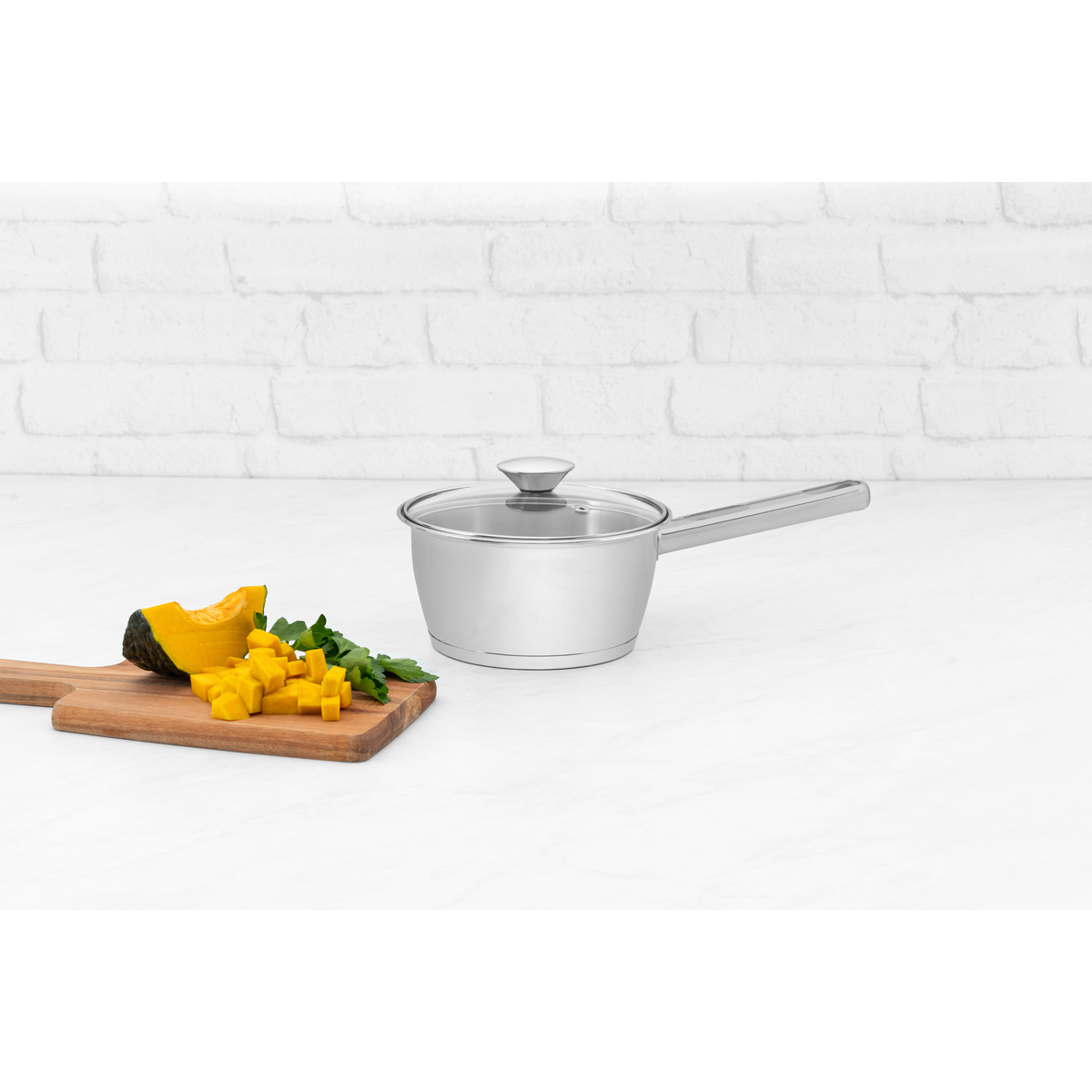 Panela Tramontina Allegra em A&ccedil;o Inox com Fundo Triplo e Tampa de Vidro 16 cm 1,5 L Cor Inox - SKU 62651164 - 7 image number 6