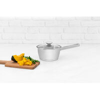 Panela Tramontina Allegra em A&ccedil;o Inox com Fundo Triplo e Tampa de Vidro 16 cm 1,5 L Cor Inox - SKU 62651164 - 7 image number 6