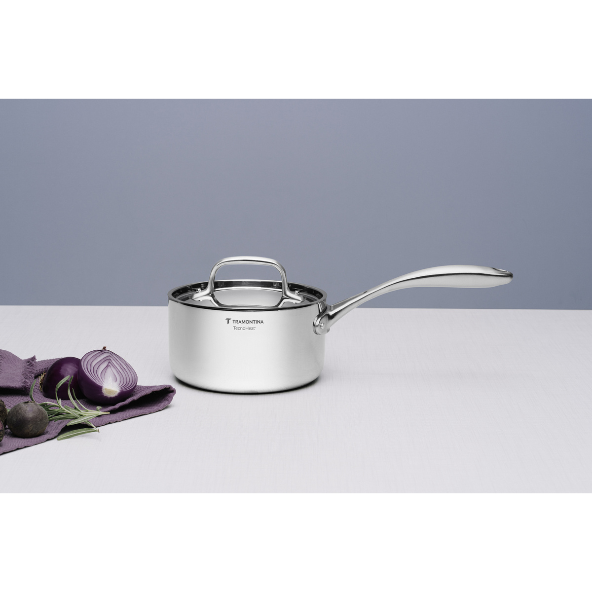 Panela Tramontina Chrono em A&ccedil;o Inox Corpo Triplo com Tampa e Cabo 16 cm 1,7 L Cor Inox - SKU 62961160 - 4 image number 3