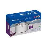 Panela Tramontina Chrono em A&ccedil;o Inox Corpo Triplo com Tampa e Cabo 20 cm 3,1 L Cor Inox - SKU 62961200 - 5 image number 4