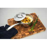 Panela Tramontina Chrono em A&ccedil;o Inox Corpo Triplo com Tampa e Cabo 20 cm 3,1 L Cor Inox - SKU 62961200 - 4 image number 3