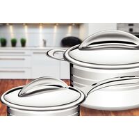 Ca&ccedil;arola Tramontina Chrono Funda em A&ccedil;o Inox Corpo Triplo com Tampa e Al&ccedil;as 20 cm 3,8 L Cor Inox - SKU 62964200 - 2 image number 1