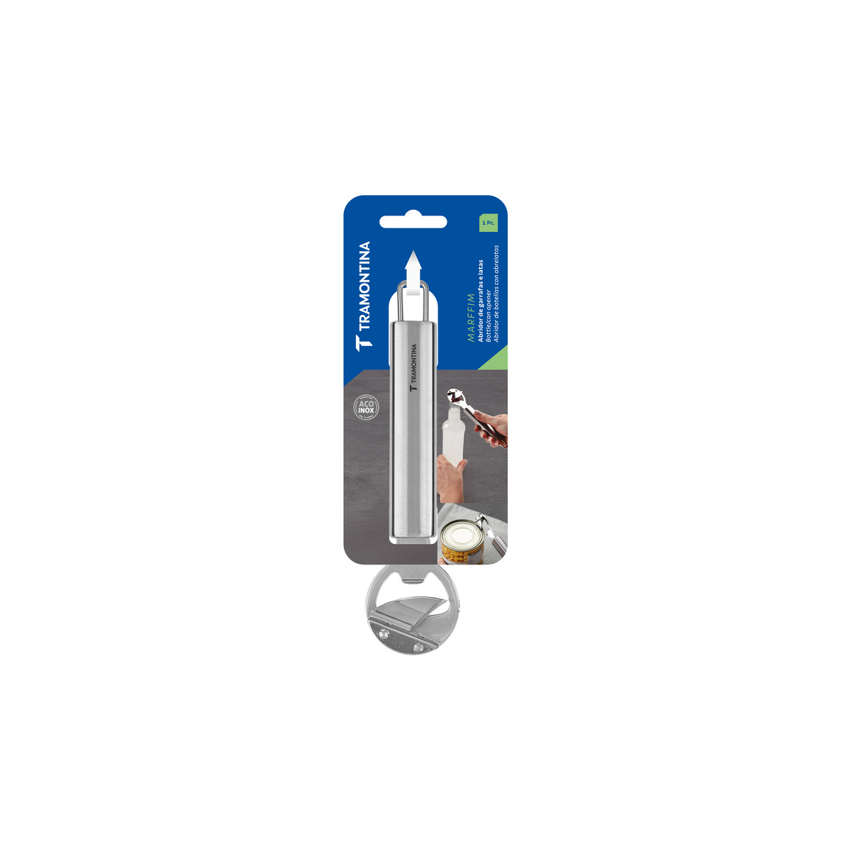 Abridor de Garrafa e Lata Tramontina Marffim em A&ccedil;o Inox Cor Inox - SKU 63809915 - 4 image number 3