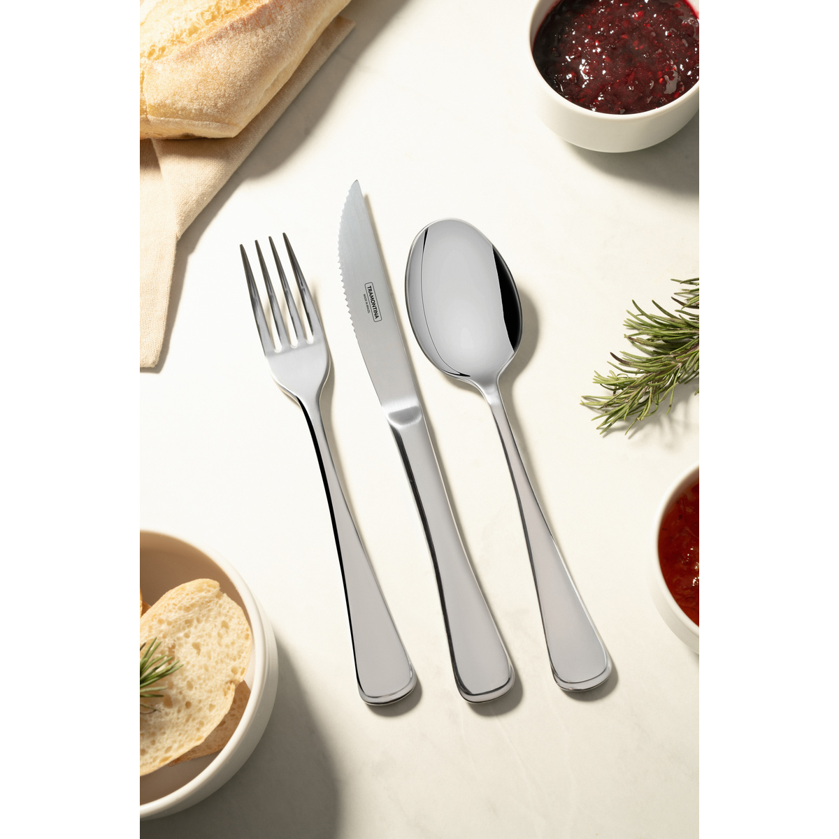 Faca para Churrasco Tramontina M&ocirc;naco em A&ccedil;o Inox Forjado 9 mm Acabamento Alto Brilho com Detalhes no Cabo Cor Inox - SKU 63917980 - 5 image number 4