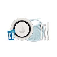 Tramontina Le Petit blue stainless steel children's meal set, 6 pc set