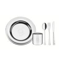 Tramontina's Baby Friends 5-piece stainless steel infant meal set
