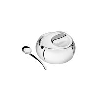 Tramontina stainless steel sugar bowl with spoon