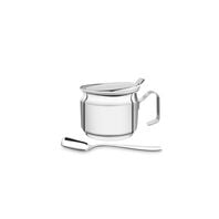 Tramontina stainless steel sugar bowl with a square shape spoon, 8.4 cm