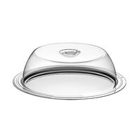 Tramontina Ciclo stainless steel cake dish with dome cover, 39.5 cm
