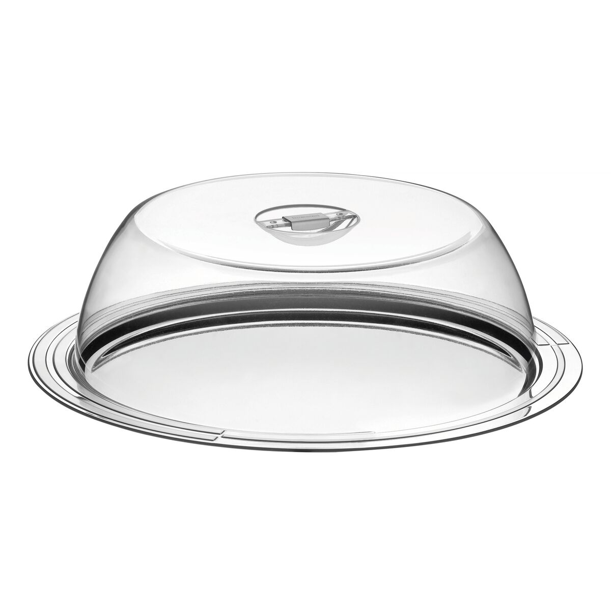 Tramontina Ciclo stainless steel cake dish with dome cover, 39.5 cm