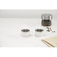 Conjunto de X&iacute;caras para Caf&eacute; Tramontina Empilh&aacute;veis em A&ccedil;o Inox com Revestimento em ABS Branco e Al&ccedil;a Redonda 2 Pe&ccedil;as 80 ml - SKU 64760324 - 2 image number 1