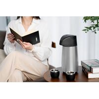 Conjunto de X&iacute;caras para Caf&eacute; Tramontina Empilh&aacute;veis em A&ccedil;o Inox com Revestimento em ABS Preto sem Al&ccedil;a 2 Pe&ccedil;as 80 ml - SKU 64760343 - 3 image number 2