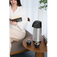 Conjunto de X&iacute;caras para Caf&eacute; Tramontina Empilh&aacute;veis em A&ccedil;o Inox com Revestimento em ABS Preto sem Al&ccedil;a 2 Pe&ccedil;as 80 ml - SKU 64760343 - 4 image number 3