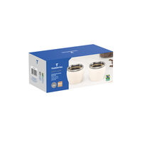 Conjunto de X&iacute;caras para Caf&eacute; Tramontina Empilh&aacute;veis em A&ccedil;o Inox com Revestimento em ABS Branco sem Al&ccedil;a 2 Pe&ccedil;as 80 ml Cor Branco - SKU 64760344 - 3 image number 2