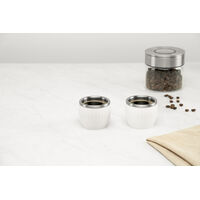 Conjunto de X&iacute;caras para Caf&eacute; Tramontina Empilh&aacute;veis em A&ccedil;o Inox com Revestimento em ABS Branco sem Al&ccedil;a 2 Pe&ccedil;as 80 ml Cor Branco - SKU 64760344 - 2 image number 1