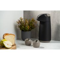 Conjunto de X&iacute;caras para Caf&eacute; Tramontina Empilh&aacute;veis em A&ccedil;o Inox com Revestimento em ABS Cinza sem Al&ccedil;a 2 Pe&ccedil;as 80 ml Cor Cinza - SKU 64760348 - 3 image number 2