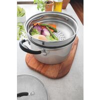 Jogo de Cozi-Vapore Tramontina Astro Silicone em A&ccedil;o Inox 2 Pe&ccedil;as Cor Inox - SKU 65120100 - 4 image number 3