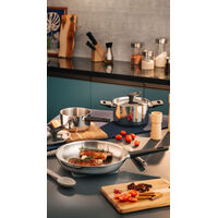 Jogo de Panelas Tramontina Grano Baquelite em A&ccedil;o Inox com Corpo Triplo e Cabos e Al&ccedil;as em Baquelite Preto 4 Pe&ccedil;as Cor Inox - SKU 65160000 - 11 image number 10