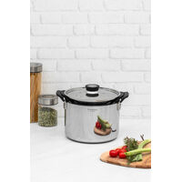 Jogo de Panelas Tramontina Grano Compact em A&ccedil;o Inox com Corpo Triplo e Al&ccedil;as com Revestimento em Silicone Preto 3 Pe&ccedil;as Cor Inox - SKU 65240200 - 14 image number 13