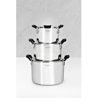 Jogo de Panelas Tramontina Grano Compact em A&ccedil;o Inox com Corpo Triplo e Al&ccedil;as com Revestimento em Silicone Preto 3 Pe&ccedil;as Cor Inox - SKU 65240200 - 16 image number 15