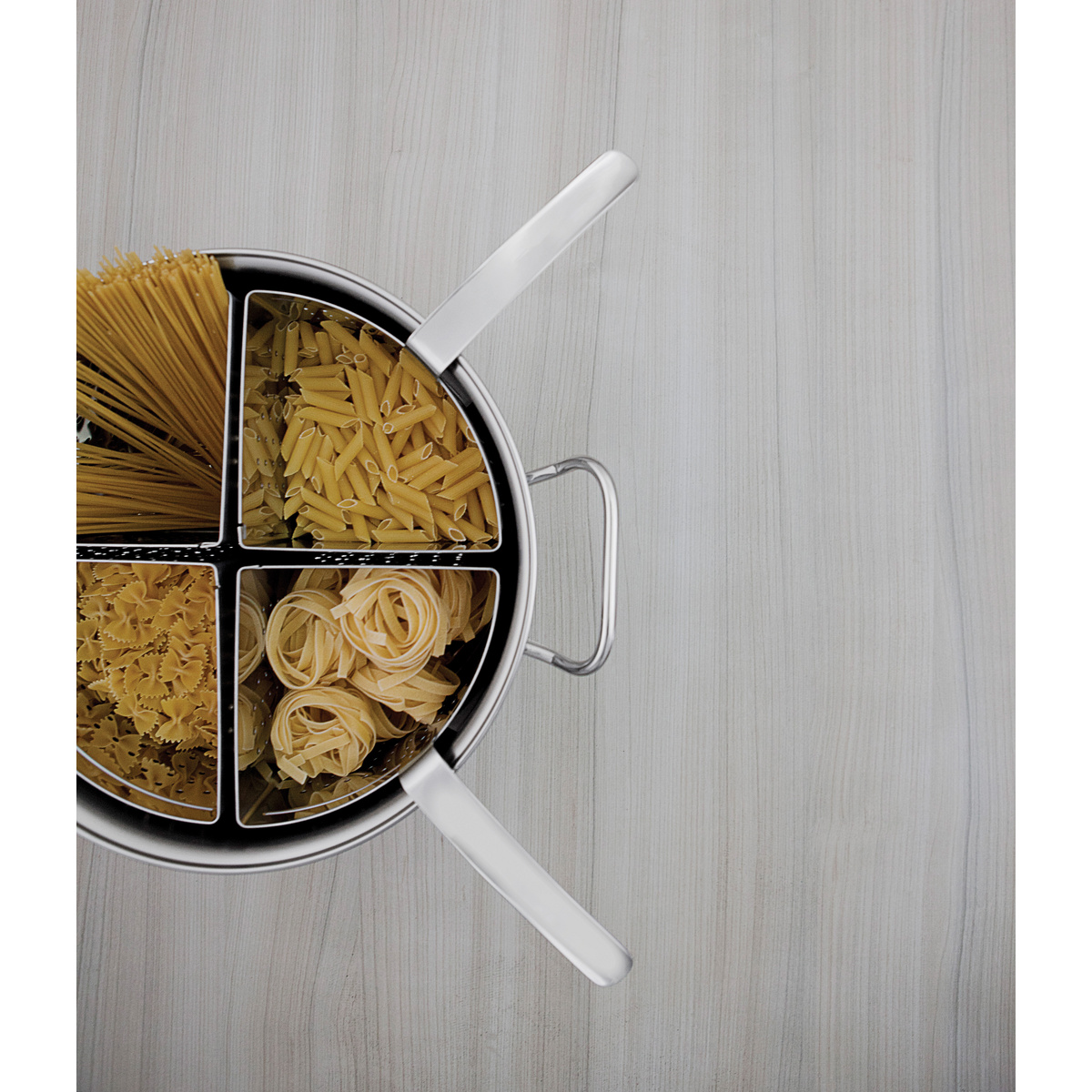 Cozi-Pasta Tramontina Professional Fundo Triplo em A&ccedil;o Inox com 4 Divis&oacute;rias &Oslash;30 cm 14 L Sem Embalagem Litografada - SKU 65620420 - 3 image number 2