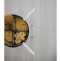 Cozi-Pasta Tramontina Professional Fundo Triplo em A&ccedil;o Inox com 4 Divis&oacute;rias &Oslash;30 cm 14 L Sem Embalagem Litografada - SKU 65620420 - 3 image number 2