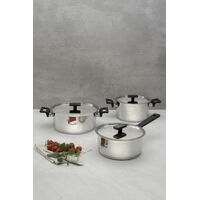 Jogo de Panelas Tramontina Vita em A&ccedil;o Inox com Fundo Triplo 4 Pe&ccedil;as Cor Inox - SKU 65680000 - 3 image number 2