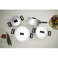 Jogo de Panelas Tramontina Vita em A&ccedil;o Inox com Fundo Triplo 4 Pe&ccedil;as Cor Inox - SKU 65680000 - 4 image number 3