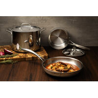 Jogo de Panelas Tramontina Chrono em A&ccedil;o Inox com Corpo Triplo 4 Pe&ccedil;as Cor Inox - SKU 65960000 - 5 image number 4