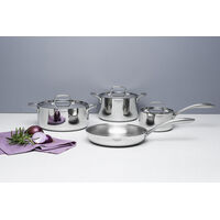 Jogo de Panelas Tramontina Chrono em A&ccedil;o Inox com Corpo Triplo 4 Pe&ccedil;as Cor Inox - SKU 65960000 - 3 image number 2