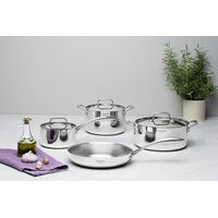 Jogo de Panelas Tramontina Chrono em A&ccedil;o Inox com Corpo Triplo 4 Pe&ccedil;as Cor Inox - SKU 65960000 - 4 image number 3