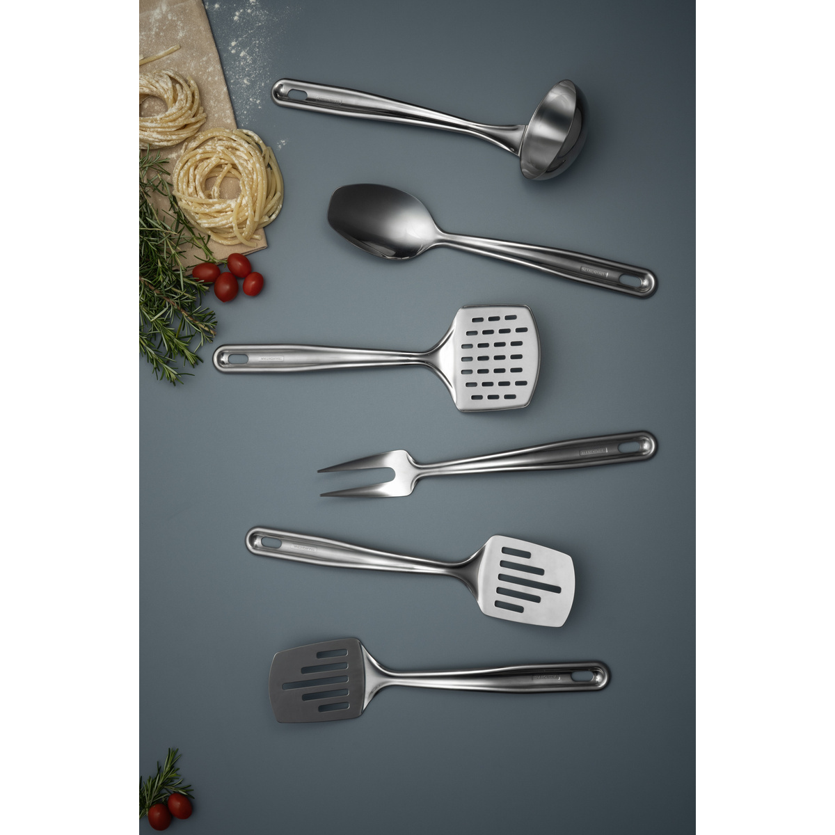 Jogo de Utens&iacute;lios Tramontina Extrata em A&ccedil;o Inox com Suporte de Parede 5 Pe&ccedil;as Cor Inox - SKU 66815700 - 6 image number 5