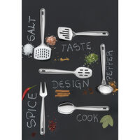 Jogo de Utens&iacute;lios Tramontina Extrata em A&ccedil;o Inox com Suporte de Parede 5 Pe&ccedil;as Cor Inox - SKU 66815700 - 7 image number 6