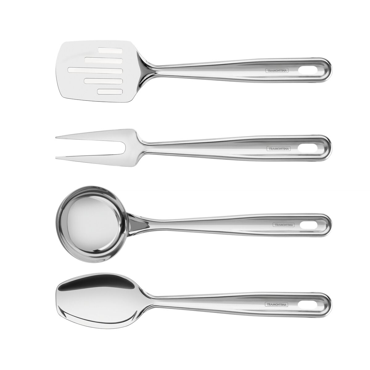 Tramontina Extrata stainless steel utensil set, 4 pc set