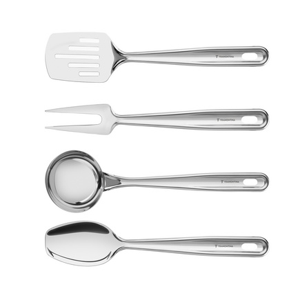 Jogo de Utens&iacute;lios Tramontina Extrata em A&ccedil;o Inox 4 Pe&ccedil;as Cor Inox - SKU 66815710