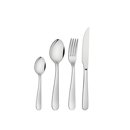 Faqueiro Tramontina Cambori&uacute; em A&ccedil;o Inox com Facas para Churrasco 24 Pe&ccedil;as Cor Inox - SKU 66904840