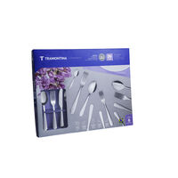 Faqueiro Tramontina Cambori&uacute; em A&ccedil;o Inox com Facas para Churrasco 36 Pe&ccedil;as Cor Inox - SKU 66904790 - 4 image number 3