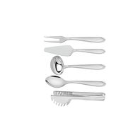 Tramontina Utility stainless steel utensil set with shiny finish, 5 pc set