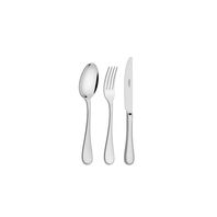 Tramontina Firenze stainless steel flatware set with table knives, mirror finish, without case, 130 pc set