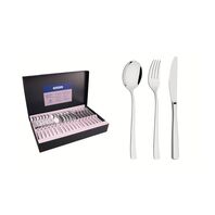 Tramontina Berlin Brilho stainless steel flatware set with table knives and high-gloss finish, 36 pieces