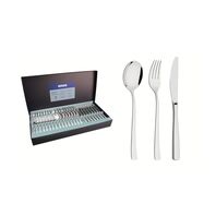 Tramontina Berlin Brilho stainless steel flatware set with table knives and high-gloss finish, 48 pieces