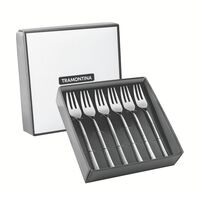 Conjunto de Garfos para Torta Tramontina Berlin em A&ccedil;o Inox 6 Pe&ccedil;as Cor Inox - SKU 66934557 - 4 image number 3