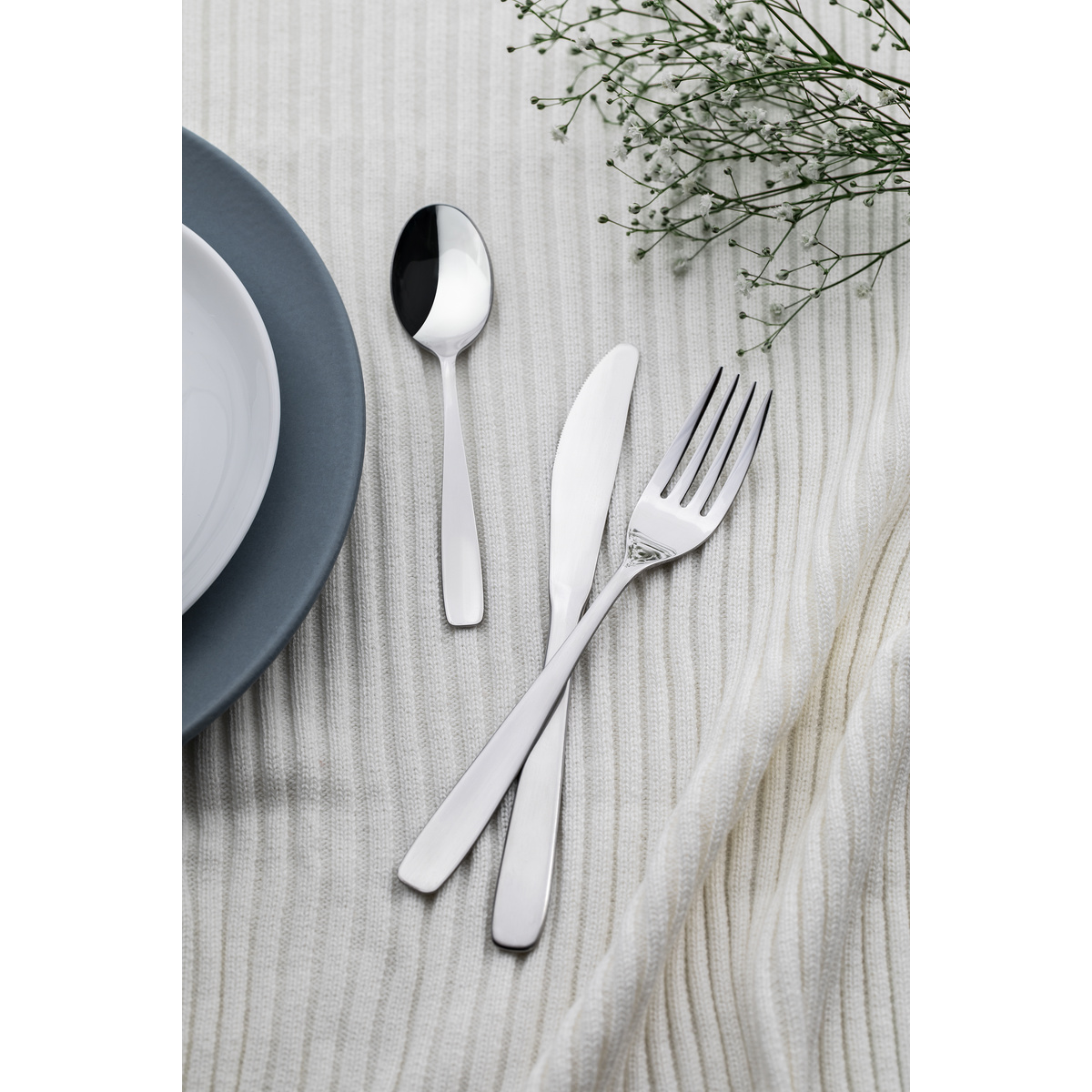 Faqueiro Tramontina Cosmos em A&ccedil;o Inox com Facas de Mesa Acabamento em Brilho e Estojo de Madeira 76 Pe&ccedil;as Cor Inox - SKU 66950307 - 3 image number 2