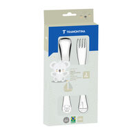 Jogo de Talheres Infantil Tramontina Le Petit em A&ccedil;o Inox Meninos Acabamento Brilho com Desenho em Alto Relevo 2 Pe&ccedil;as Cor Inox - SKU 66973010 - 3 image number 2