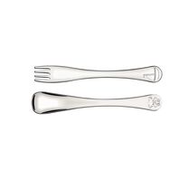 Tramontina Le Petit stainless steel children's flatware set for boys with shiny finish and relief design, 2 pc set