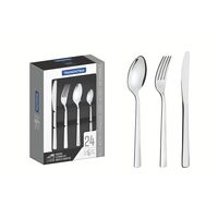 Faqueiro Tramontina Oslo em A&ccedil;o Inox com Facas de Mesa Acabamento Alto Brilho 24 Pe&ccedil;as Cor Inox - SKU 66985005 - 1 image number 0
