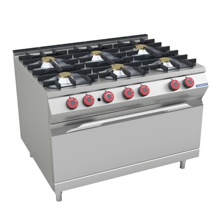 Fogão a Gás Tramontina 6 Bocas com Maxi Forno a Gás 1200x750 mm