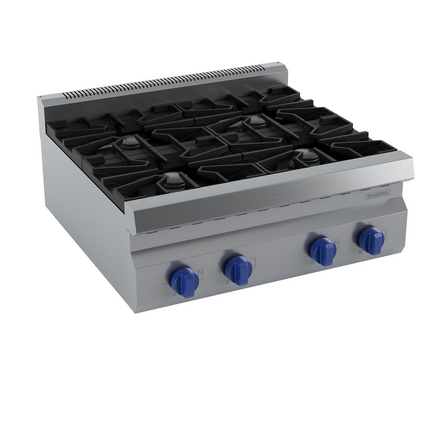 Cocina a gas Countertop Tramontina América 4 quemadores 800x770 mm