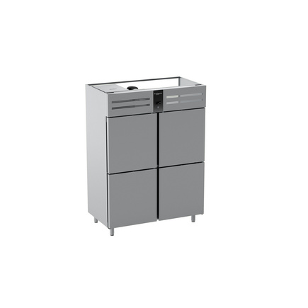 Refrigerador Profissional Tramontina em Aço Inox 2 Portas Bipartidas